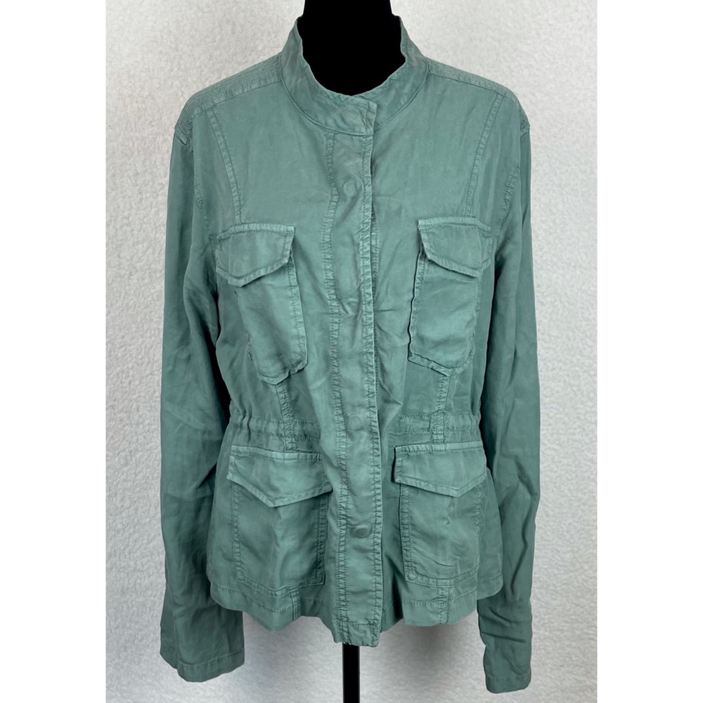 SANCTUARY • Green Trellis Safari Utility Jacket, L - Picture 4 of 16